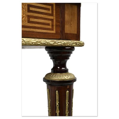 19th Century Marquetry Table-NQ-1729771