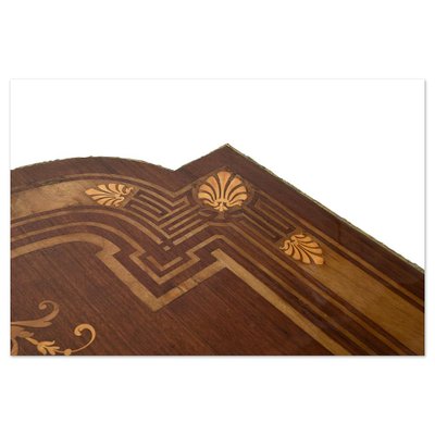 19th Century Marquetry Table-NQ-1729771