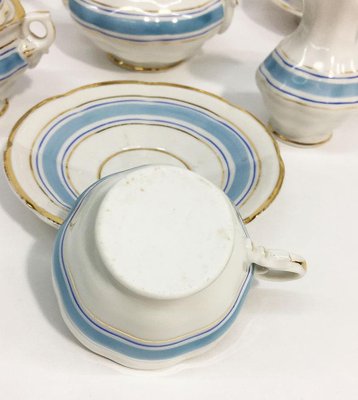 19th Century Miniature Child's Tea Service in Porcelain, Set of 9