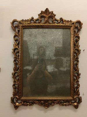 19th Century Mirror in Mercury Glass with Carved and Gilt Wood Frame-ZFY-1720741