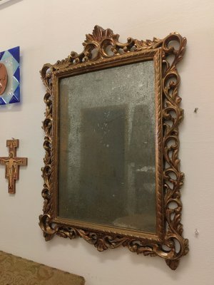 19th Century Mirror in Mercury Glass with Carved and Gilt Wood Frame-ZFY-1720741