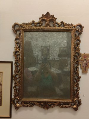 19th Century Mirror in Mercury Glass with Carved and Gilt Wood Frame-ZFY-1720741