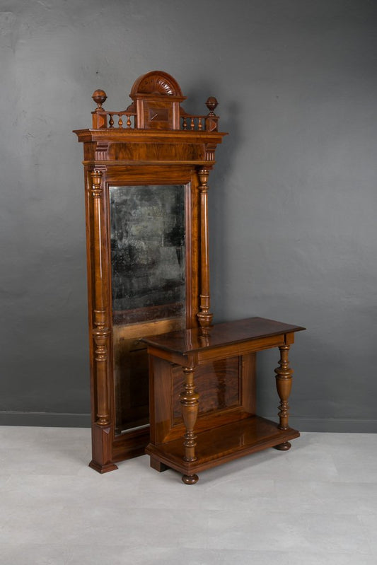 19th Century Mirror with Console, Germany