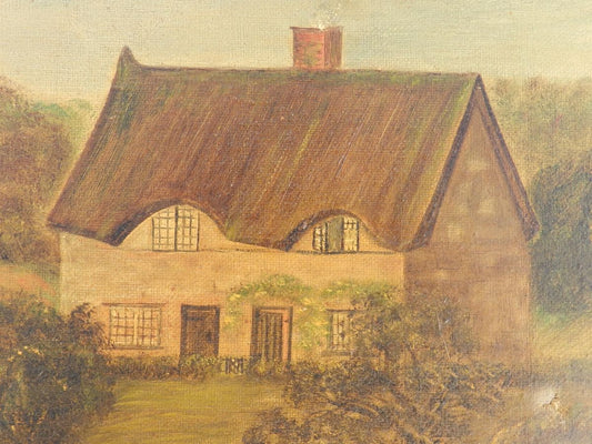 19th Century Naive House Painting, C Brown, 1880s