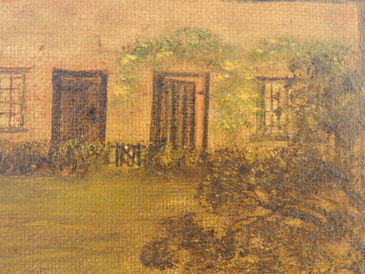 19th Century Naive House Painting, C Brown, 1880s