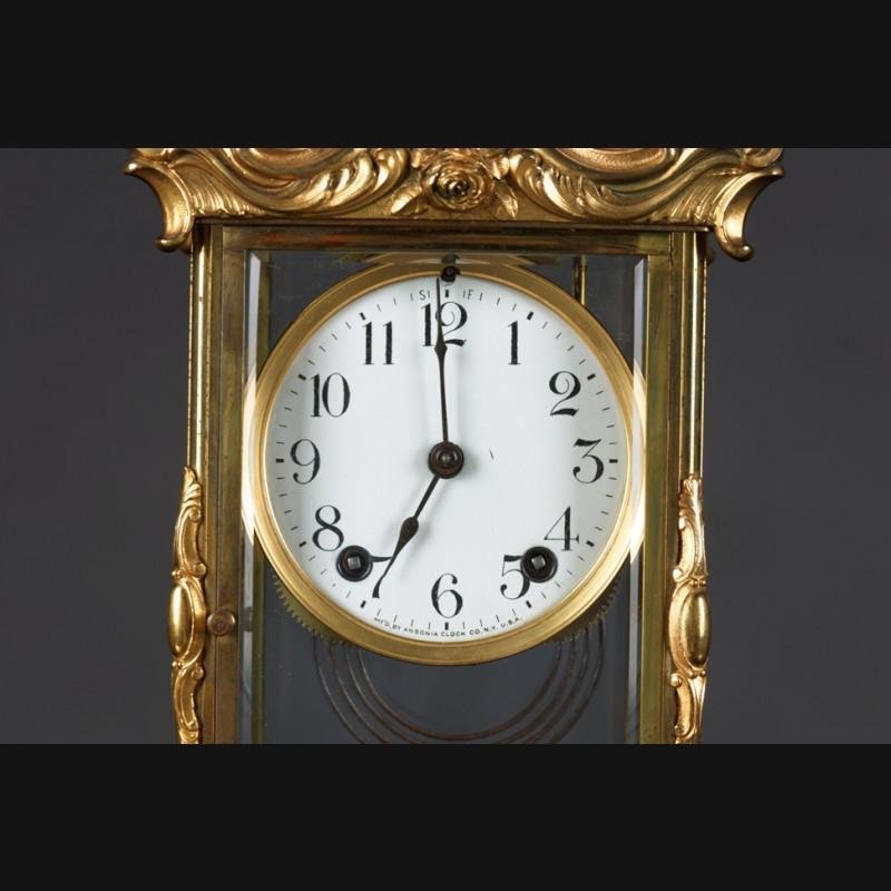 19th Century Napoleon III Fire-Gilt Fireplace Clock, 1890s