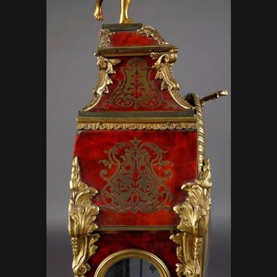 19th Century Napoleon III Fireplace Boulle Clock, 1890s-FLW-1401831