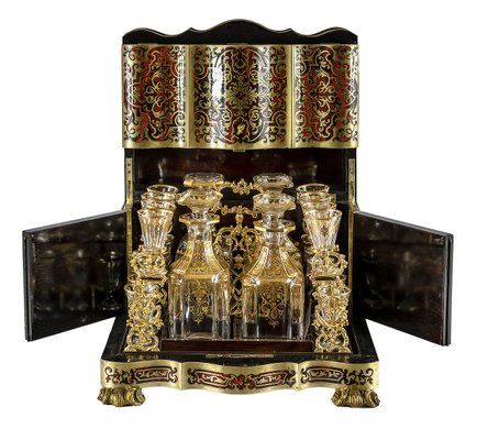 19th Century Napoleon III Liqueur Box, France, Set of 21-ZVH-1359781