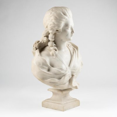 19th Century Napoleon III Marble Bust of Madame Du Barry-WFS-2041562