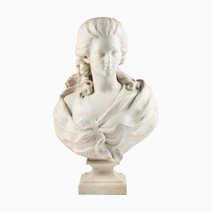 19th Century Napoleon III Marble Bust of Madame Du Barry-WFS-2041562