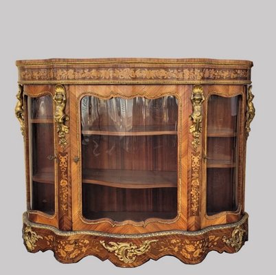 19th Century Napoleon III Marquetry and Bronze Sideboard-SYQ-1374072