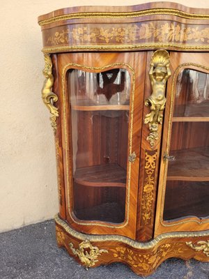 19th Century Napoleon III Marquetry and Bronze Sideboard-SYQ-1374072