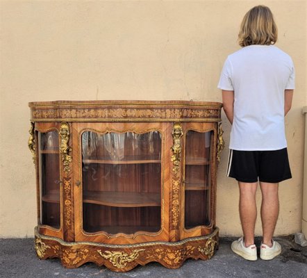 19th Century Napoleon III Marquetry and Bronze Sideboard-SYQ-1374072