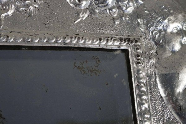 19th Century Napoleon III Mirror in Silver Plate-WFS-744991