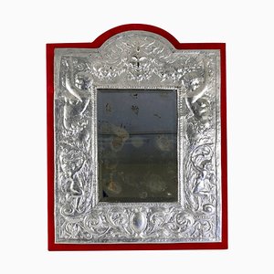 19th Century Napoleon III Mirror in Silver Plate-WFS-744991