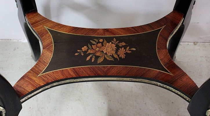 19th Century Napoleon III Rosewood, Thuja Veneer & Blackened Wood Inlaid Planter-RVK-785797