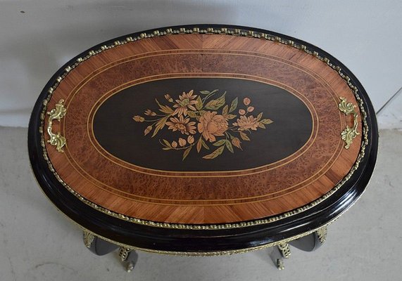 19th Century Napoleon III Rosewood, Thuja Veneer & Blackened Wood Inlaid Planter-RVK-785797