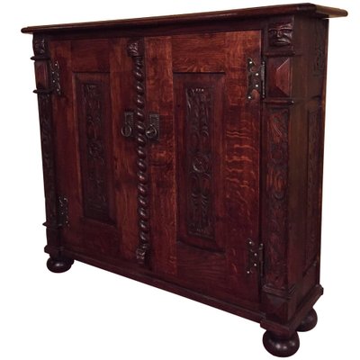 19th Century Neo Renaissance Cabinet in Oak, 1870s-FLW-1402122