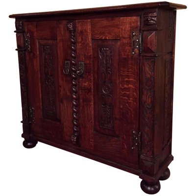 19th Century Neo Renaissance Cabinet in Oak, 1870s-FLW-1401877