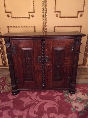 19th Century Neo Renaissance Cabinet in Oak, 1870s-FLW-1402122