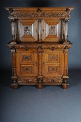 19th Century Neo Renaissance Cabinet in Oak, 1890s-FLW-1402109