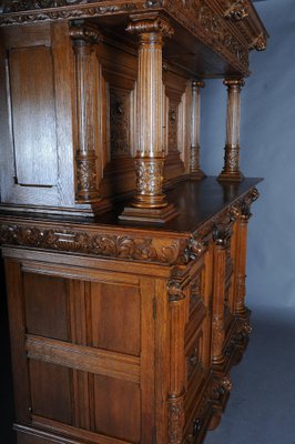 19th Century Neo Renaissance Oak Cabinet, 1890s-FLW-1402331