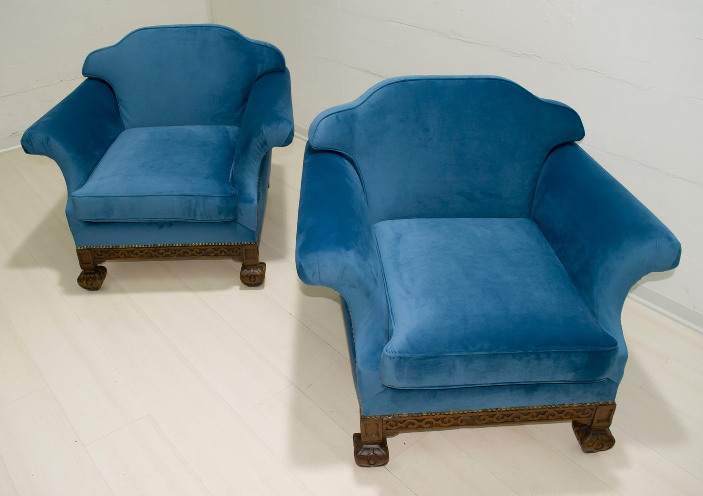 19th Century Neo-Renaissance Oakwood Armchairs, Set of 2