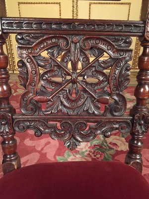 19th Century Neo Renaissance Pray Chair in Oak, 1870s-FLW-1401942