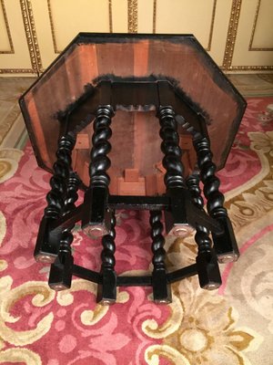 19th Century Neo Renaissance Salon Table in Oak, 1870s-FLW-1401785