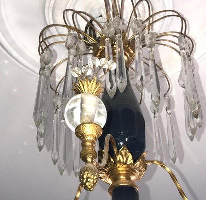 19th-Century Neoclassical Baltic Crystal and Gilt Bronze Chandelier-MBH-1032706