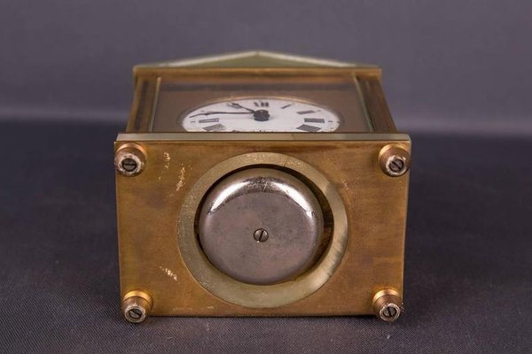 19th Century Neoclassical Bronze Travel Clock-FLW-1401932