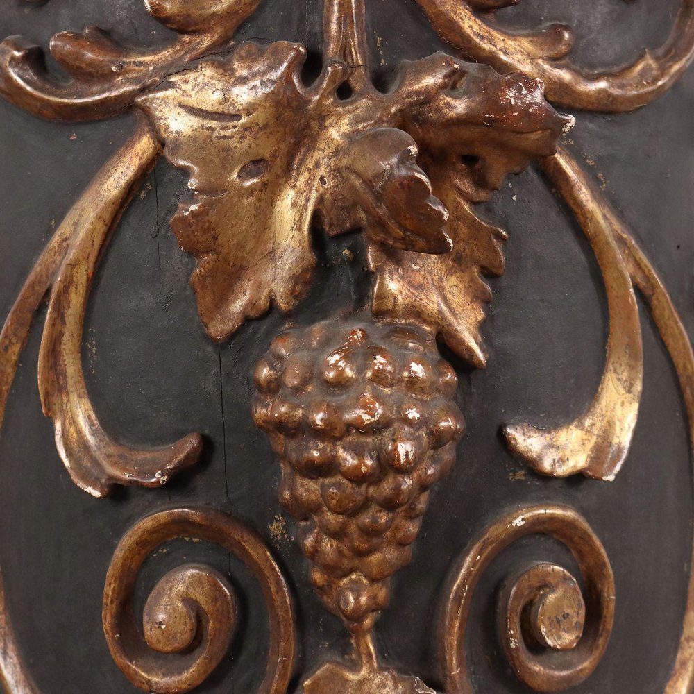 19th Century Neorenaissance Column Carved and Lacquered Wood