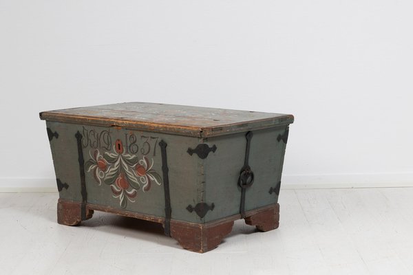 19th Century Northern Swedish Painted Chest-MJF-1343028