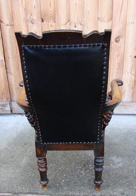 19th Century Oak Armchair-XHP-1241269