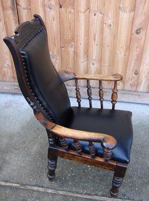 19th Century Oak Armchair-XHP-1241269