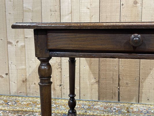 19th Century Oak Side Table-QYF-1785375