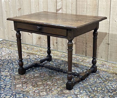 19th Century Oak Side Table-QYF-1785375