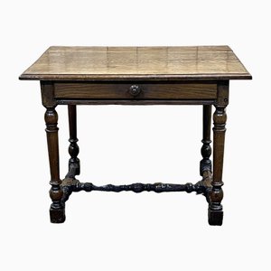 19th Century Oak Side Table-QYF-1785375