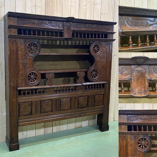 19th Century Oak Wall Unit