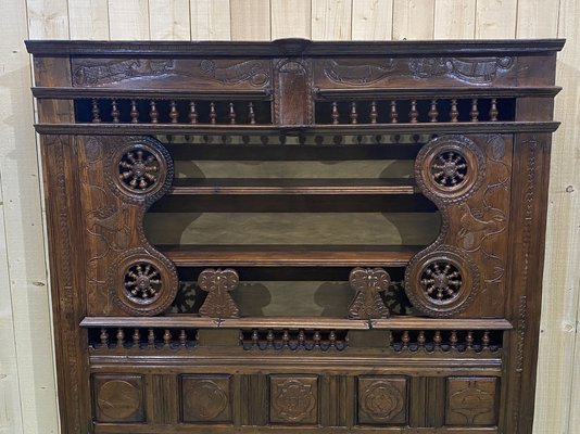 19th Century Oak Wall Unit-QYF-862180