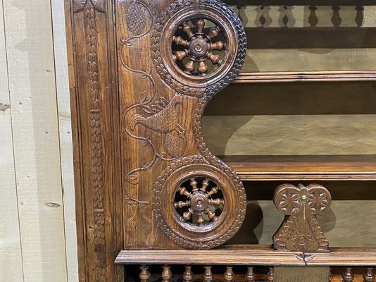 19th Century Oak Wall Unit-QYF-862180