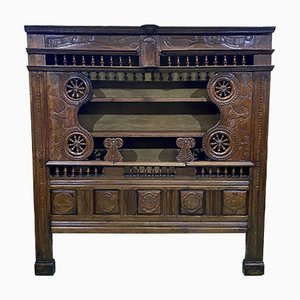 19th Century Oak Wall Unit-QYF-862180