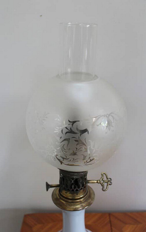 19th Century Oil Lamps, Set of 2