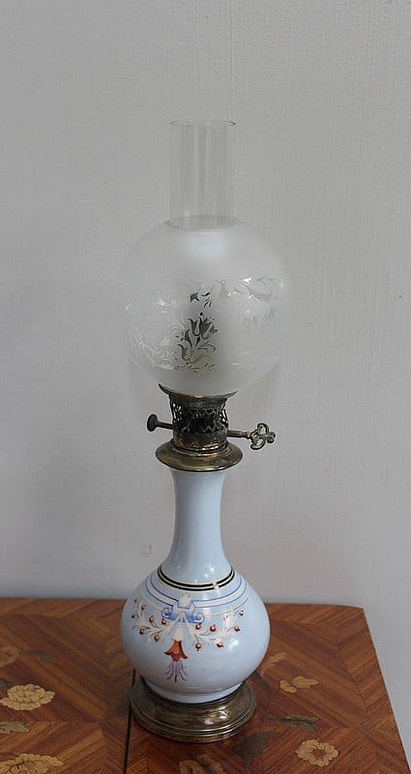 19th Century Oil Lamps, Set of 2