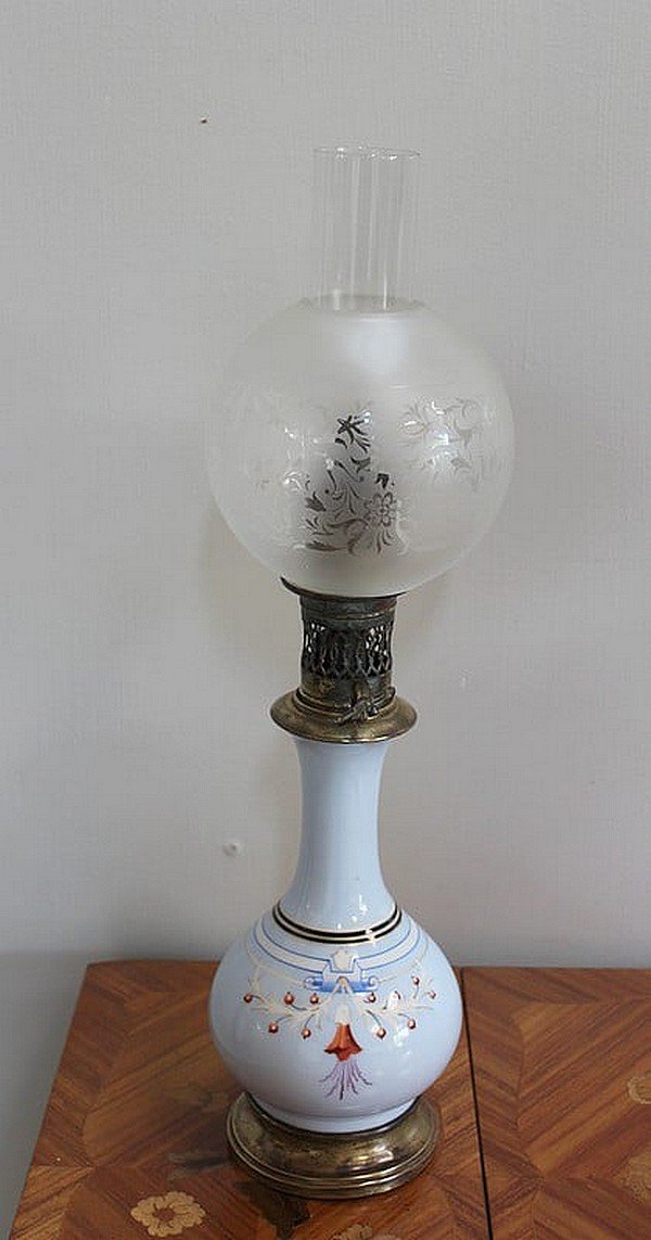 19th Century Oil Lamps, Set of 2