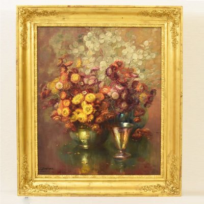 19th-Century, Oil Painting of Flowers, J. Stappers-YVI-859917