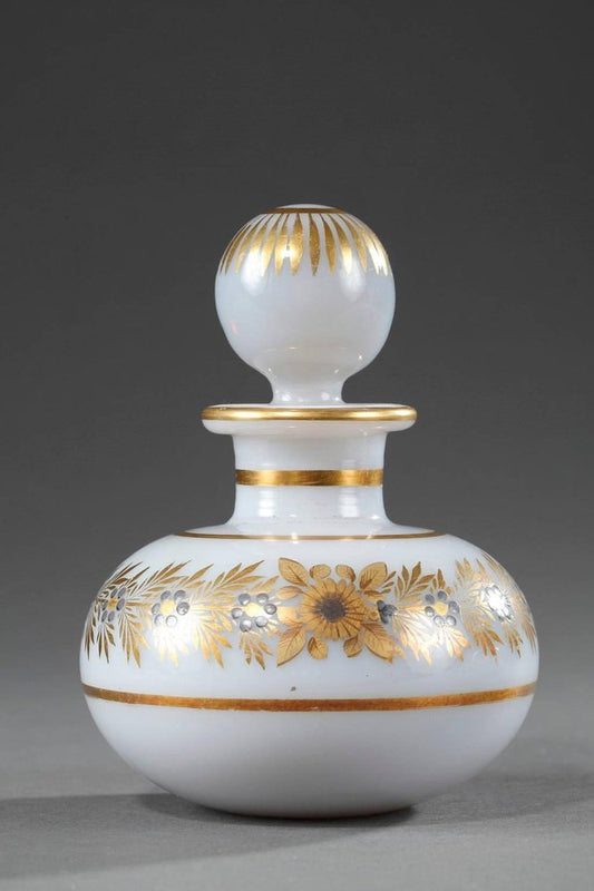 19th Century Opaline Crystal Perfume Bottle by Jean-Baptiste Desvignes, Set of 2