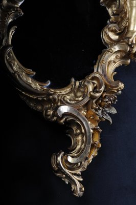 19th Century Ornate Rococo Mirror in Giltwood, Paris, 1870s-FLW-1402186