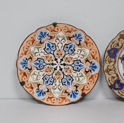 19th Century Painted Porcelain Dishes, Set of 2-NE-912695