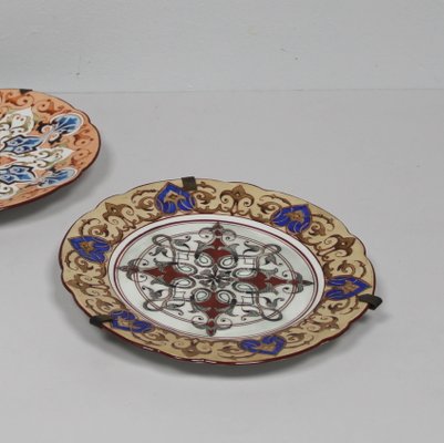 19th Century Painted Porcelain Dishes, Set of 2-NE-912695